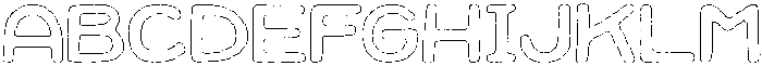 Jellybon Rough Outline otf (400) Font UPPERCASE