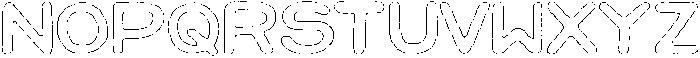 Jellybon Rough Outline otf (400) Font LOWERCASE