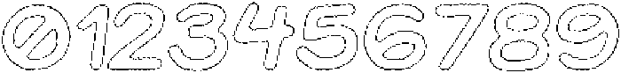 Jellybon Wax Outline Italic otf (400) Font OTHER CHARS