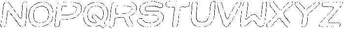Jellybon Wax Outline Italic otf (400) Font UPPERCASE