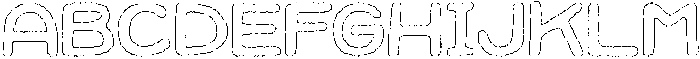 Jellybon Wax Outline otf (400) Font UPPERCASE