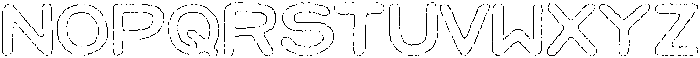 Jellybon Wax Outline otf (400) Font LOWERCASE