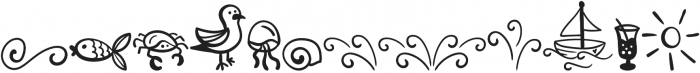 Jellysea Doodles otf (400) Font LOWERCASE