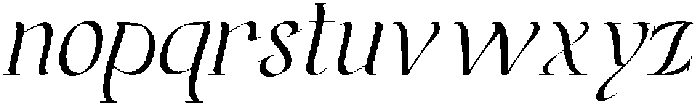 Jelvion Italic otf (400) Font LOWERCASE
