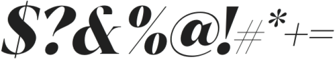 Jemina Black Italic otf (900) Font OTHER CHARS