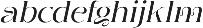 Jemina Italic otf (400) Font LOWERCASE