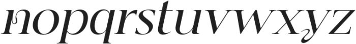 Jemina Italic otf (400) Font LOWERCASE