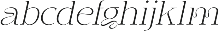 Jemina Italic ttf (400) Font LOWERCASE