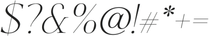 Jemina Thin Italic otf (100) Font OTHER CHARS
