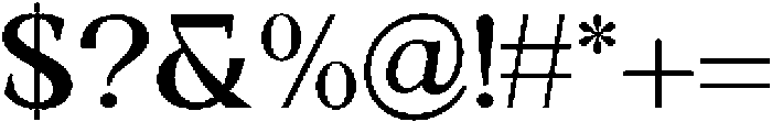 Jenbior Regular otf (400) Font OTHER CHARS