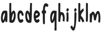 Jendela Regular otf (400) Font LOWERCASE