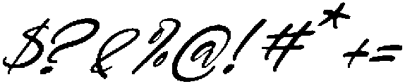 Jenita Cutes Italic otf (400) Font OTHER CHARS
