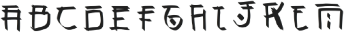 Jepun Regular otf (400) Font UPPERCASE