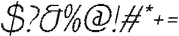 Jerio Disco Italic otf (400) Font OTHER CHARS