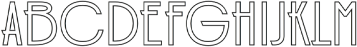 Jerio  Outline otf (400) Font UPPERCASE