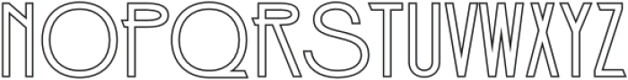 Jerio  Outline otf (400) Font UPPERCASE