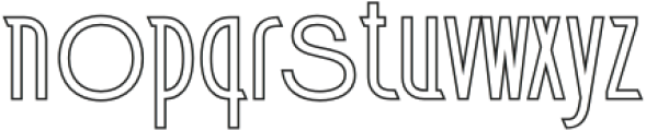 Jerio  Outline otf (400) Font LOWERCASE