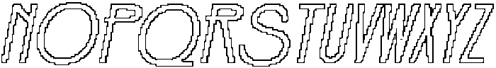 Jerio Pixel Outline otf (400) Font UPPERCASE