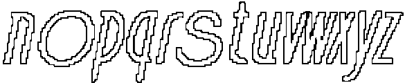 Jerio Pixel Outline otf (400) Font LOWERCASE