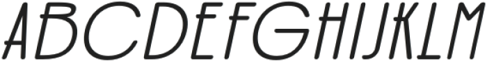 JerioRounded-Italic otf (400) Font UPPERCASE