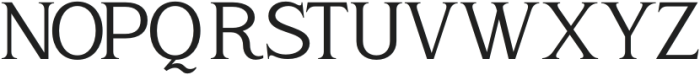 Jeronia Regular otf (400) Font UPPERCASE