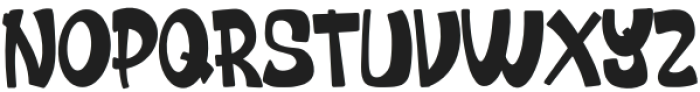 Jeronk Regular otf (400) Font UPPERCASE