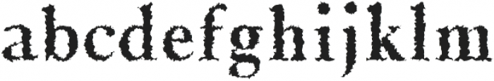 Jerrick Bold Distorted otf (700) Font LOWERCASE