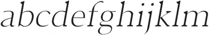 Jerrick Light Italic otf (300) Font LOWERCASE