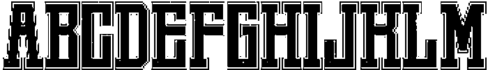 Jersey Varsity Regular otf (400) Font UPPERCASE
