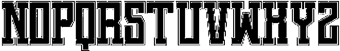Jersey Varsity Regular otf (400) Font UPPERCASE