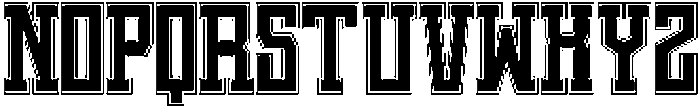 Jersey Varsity Regular otf (400) Font LOWERCASE