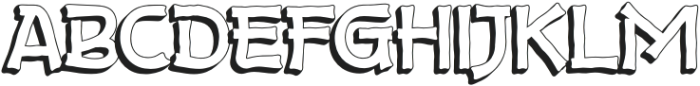 Jeru Konta Shadow otf (400) Font UPPERCASE