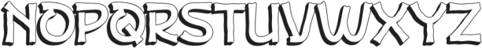 Jeru Konta Shadow otf (400) Font UPPERCASE