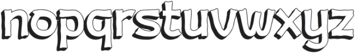 Jeru Konta Shadow otf (400) Font LOWERCASE
