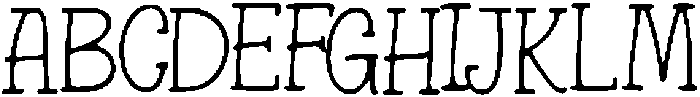 Jeruca ttf (400) Font UPPERCASE