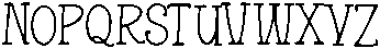 Jeruca ttf (400) Font LOWERCASE