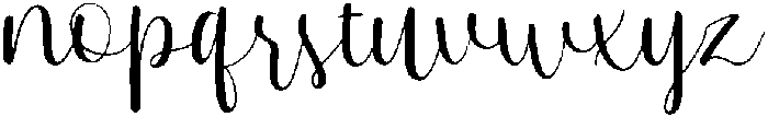 Jessica otf (400) Font LOWERCASE
