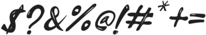 Jeullyta Italic otf (400) Font OTHER CHARS