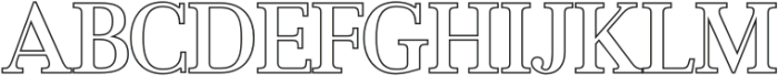 Jevale Outline otf (400) Font UPPERCASE