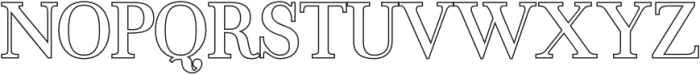 Jevale Outline otf (400) Font UPPERCASE