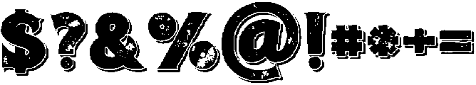 Jewel Bold Grunge otf (700) Font OTHER CHARS