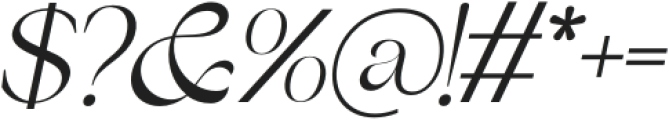 Jewerly Beyon Italic otf (400) Font OTHER CHARS