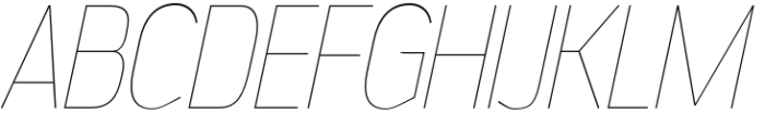 Jesaya Ultra Light Italic Font UPPERCASE