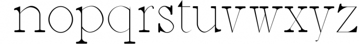 Jerricca Serif Typeface 1 Font LOWERCASE
