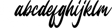 Jesselyne Script Clean & Rough Font LOWERCASE