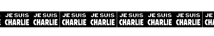 JE SUIS CHARLIE Font UPPERCASE