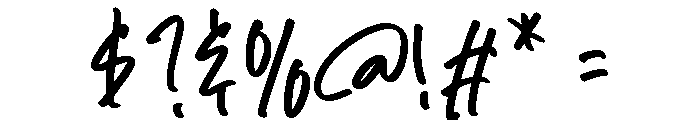 Jealousy Demo Font OTHER CHARS