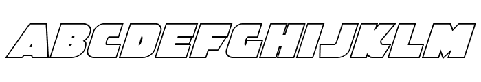 Jedi Special Forces Outline Italic Font LOWERCASE