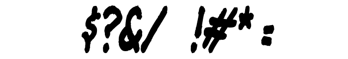 JeffreyPrint JL Condensed Italic Font OTHER CHARS