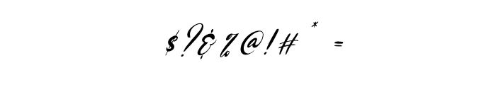 Jeniffer Italic Font OTHER CHARS